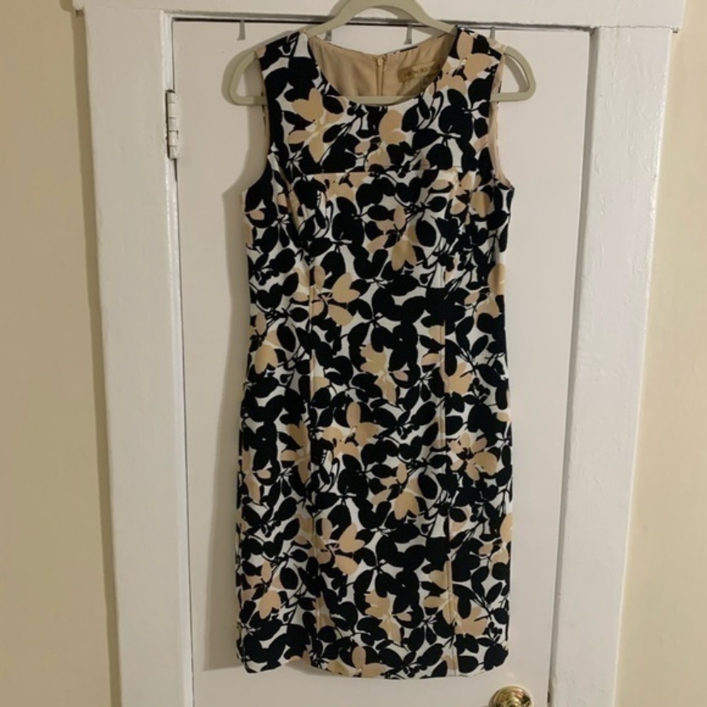Nipon Boutique Black and Tan Floral Dress‎ Size 6